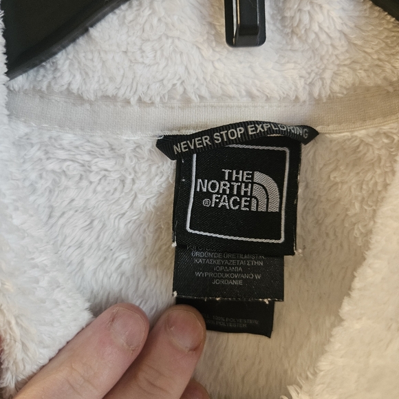 The North Face Women's Osito Jacket: GLACIER WHITE: GOOD CONDITION: SIZE M - Picture 4 of 8